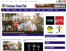 Tablet Screenshot of corrientestennisclub.com